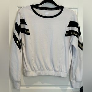 Justice Girls J-Sport Long Sleeve Cinched Hem Active Top, Size XL